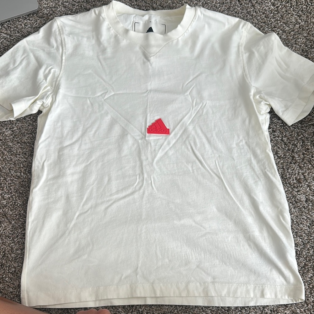 Adidas White Short Sleeve Tee